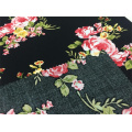 Tecido rayon estampado floral para vestido / saia de meninas